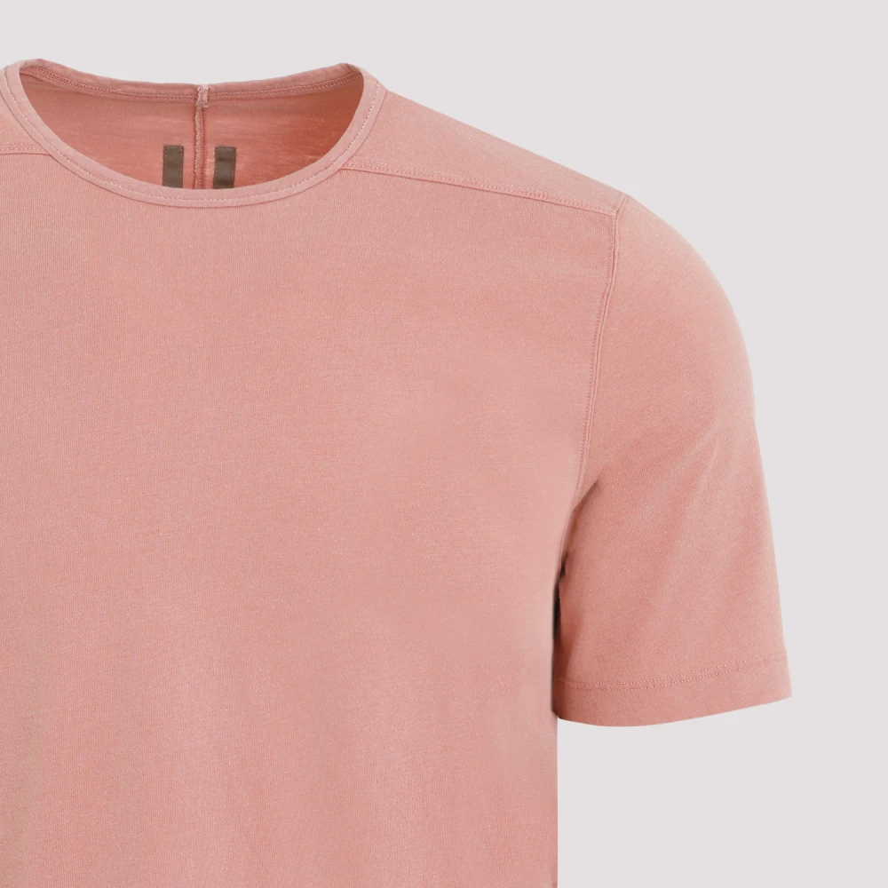 Rick Owens Donkerroze Level T-Shirt Pink Heren