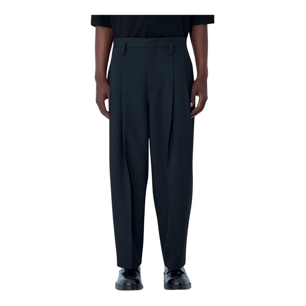 Jil Sander Mannelijk Zwart Broeken Heren, L, Relaxed Fit Pantalon