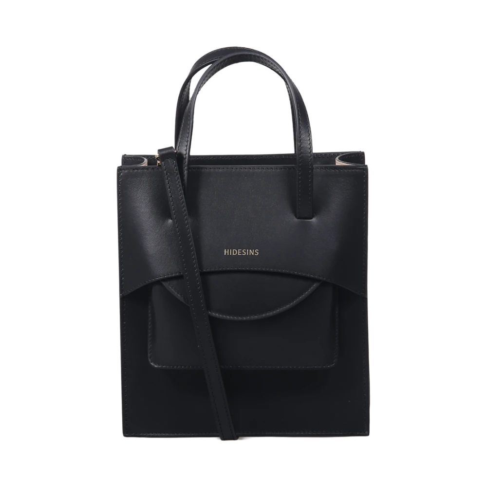 Hidesins Women's Black Handbags, One Size, Pocket M Bag