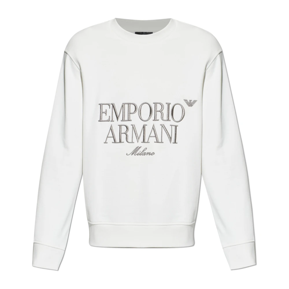 Emporio Armani Hombre Blanco Sudaderas, Talla: 2XL