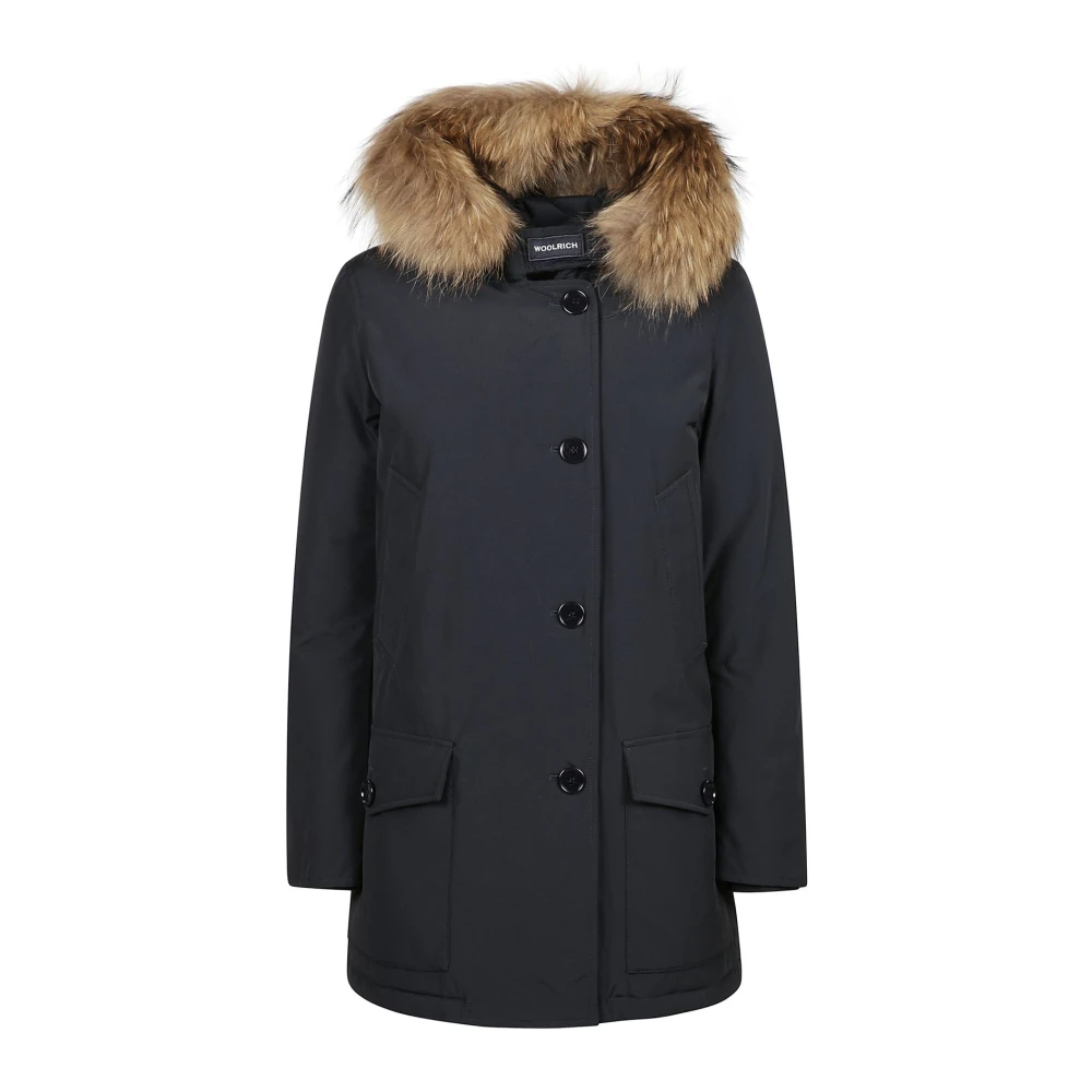 Woolrich Afneembare bontparka voor Arctisch weer Blue Dames