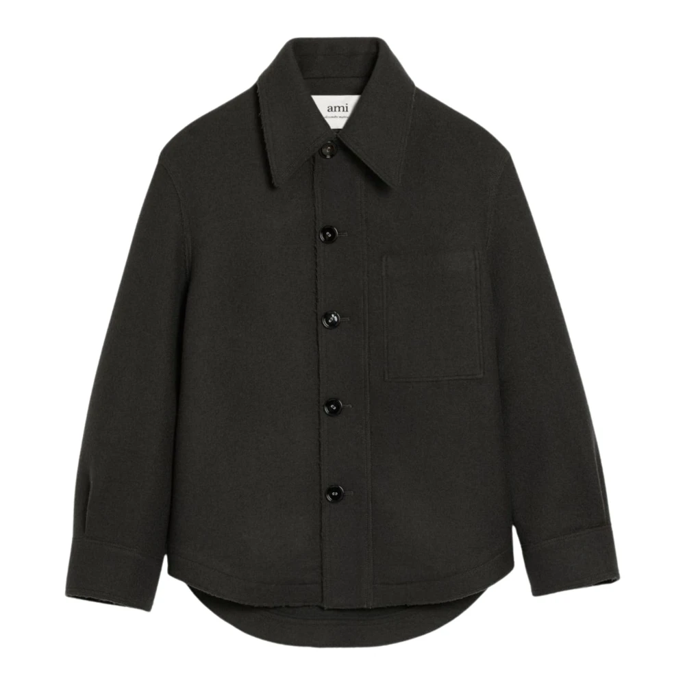 Ami Paris Uomo Grigio Magliette, L, New,