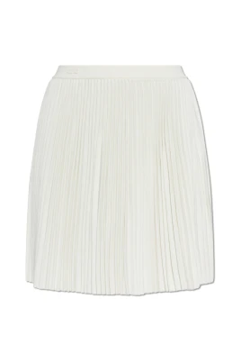 Short Pleated Mesh Skirt