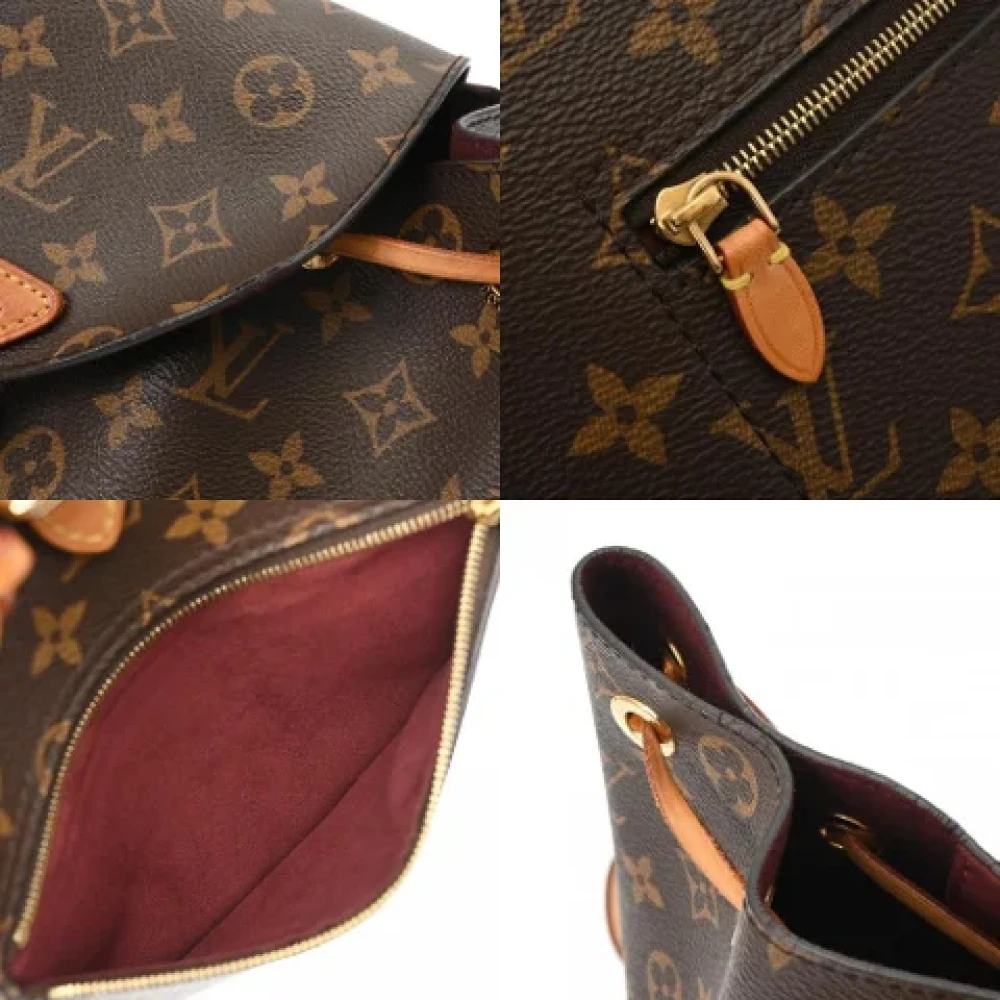Louis Vuitton Vintage Pre-owned Canvas backpacks Brown Dames