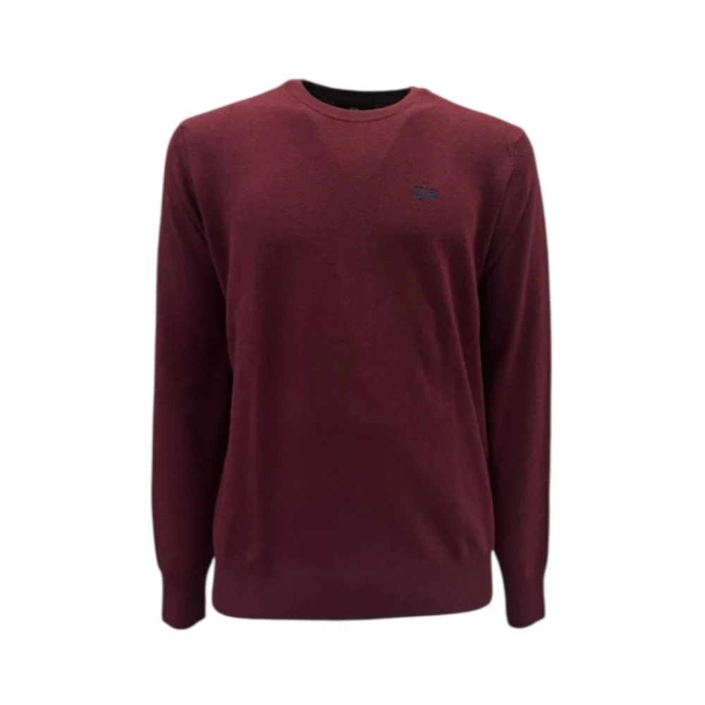 La Martina Men's Red Knitted Jumper