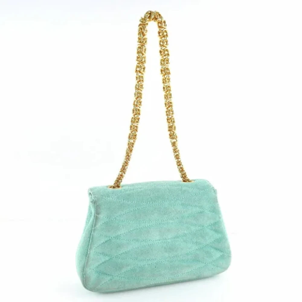 Chanel Vintage Pre-owned Fabric chanel-bags Green Dames