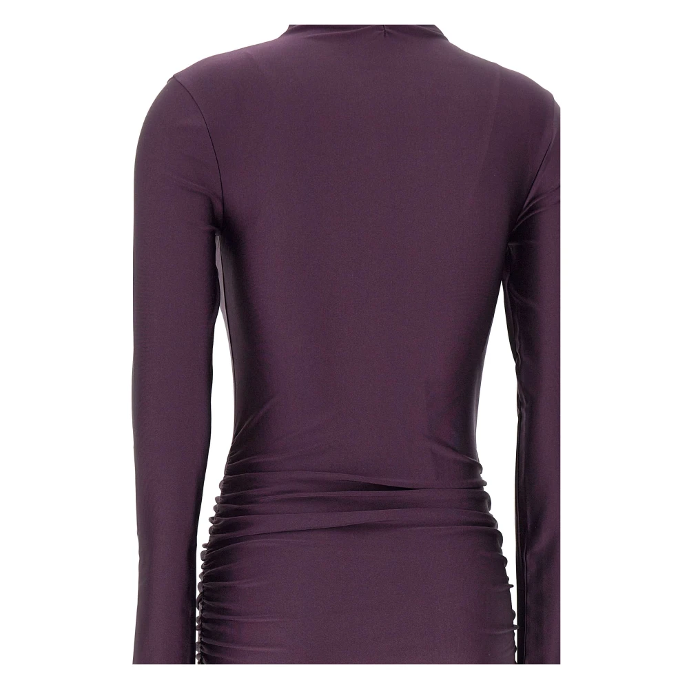 Andamane Paarse Oleandra Mini Jurk Purple Dames