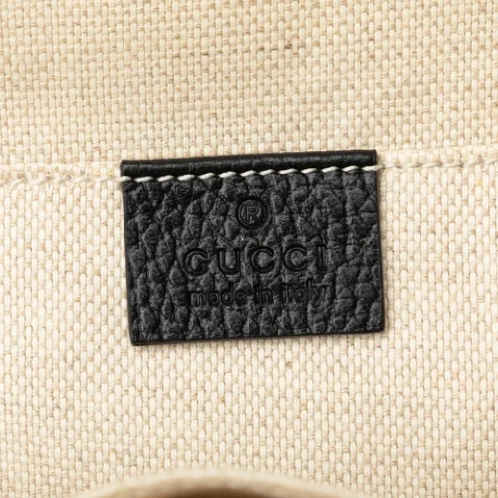 Gucci Vintage Pre-owned Leather backpacks Black Dames