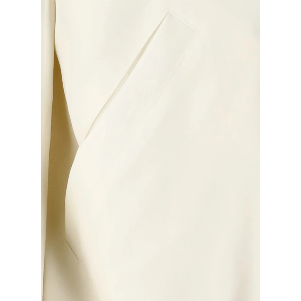 Lardini Ivoor Wollen Jas met Ritssluiting Beige Heren