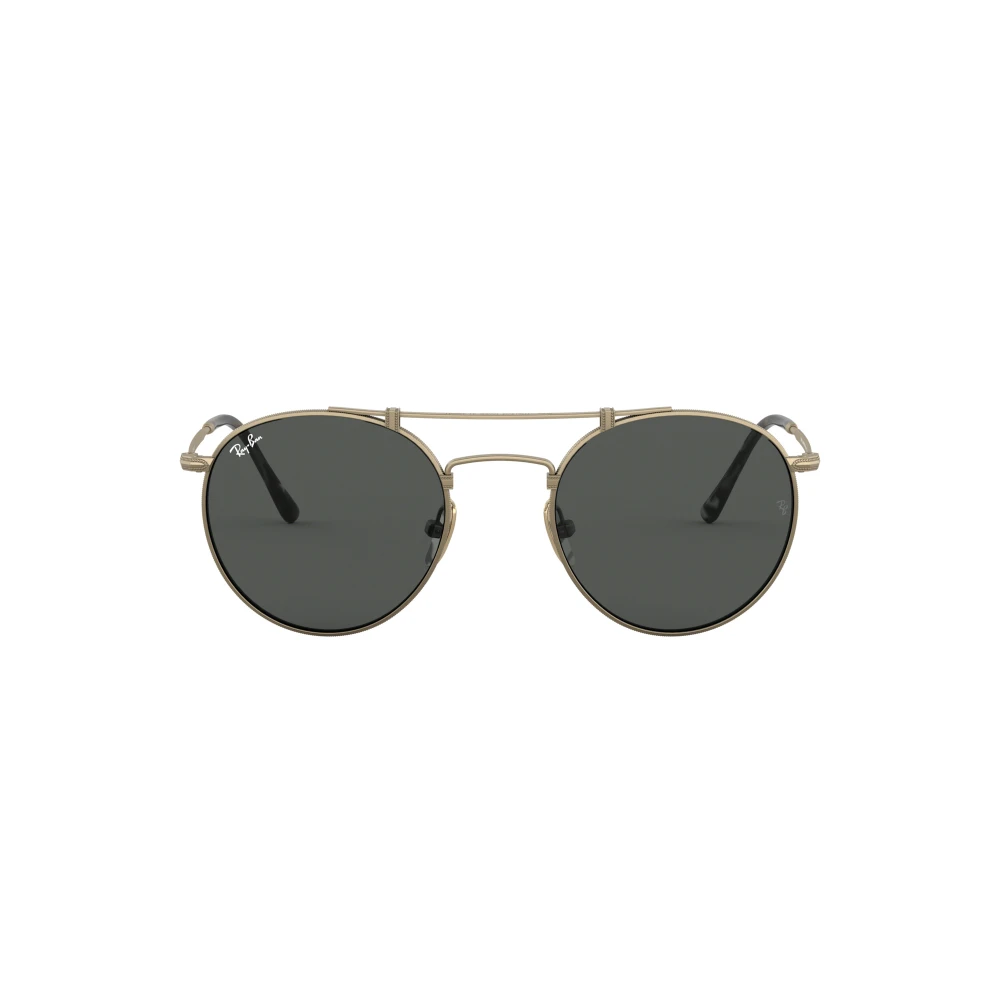 Ray-Ban Runda dubbla bridge titan Gul Dam