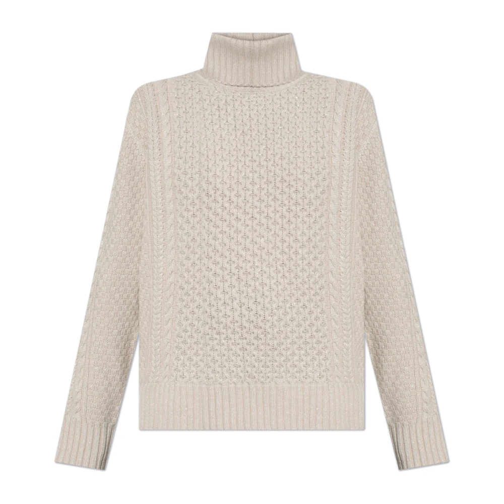 Fabiana Filippi Women's Beige Wool Turtleneck - Turtlenecks - Xs - Knitwear