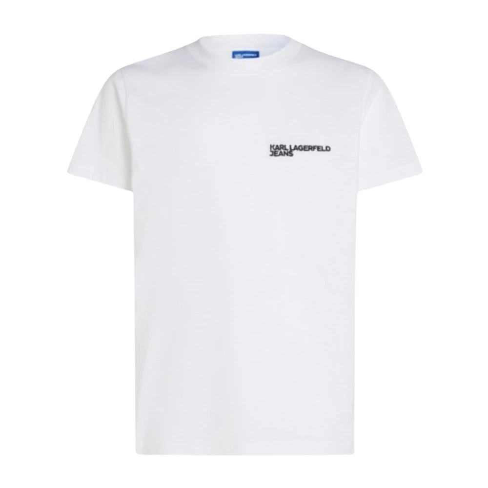 Karl Lagerfeld Heren Slim Fit Korte Mouw T-Shirt White Heren
