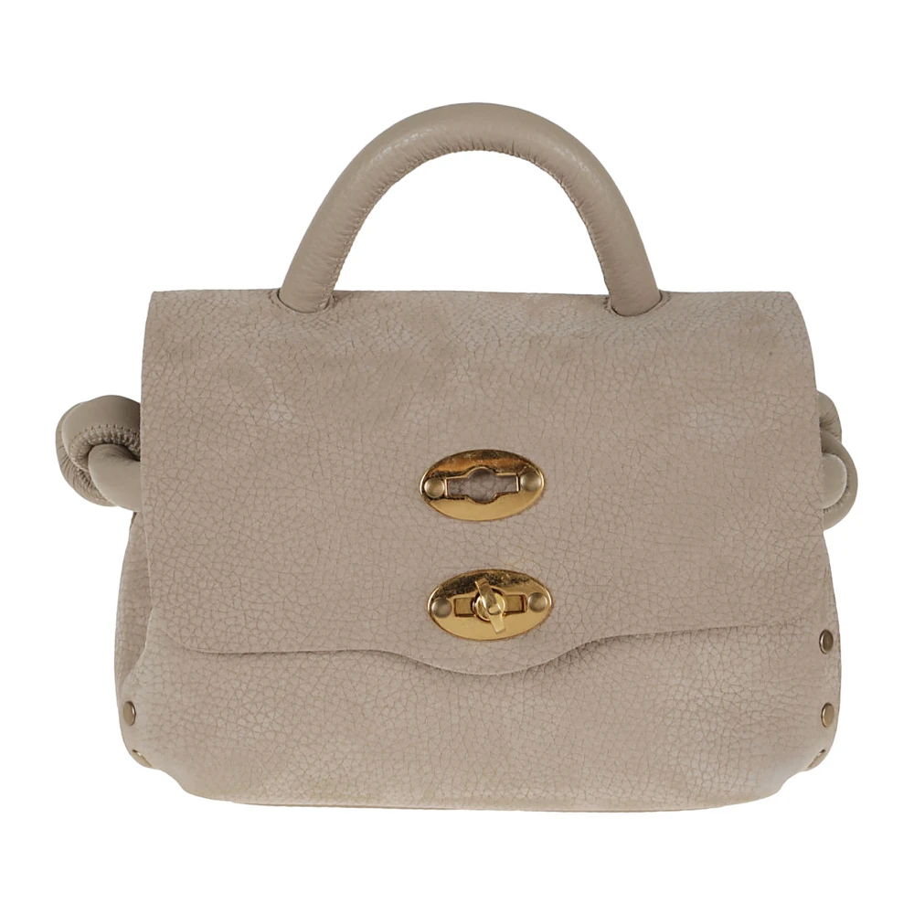 Zanellato Suede Veneziana Baby Schoudertas Gray Dames