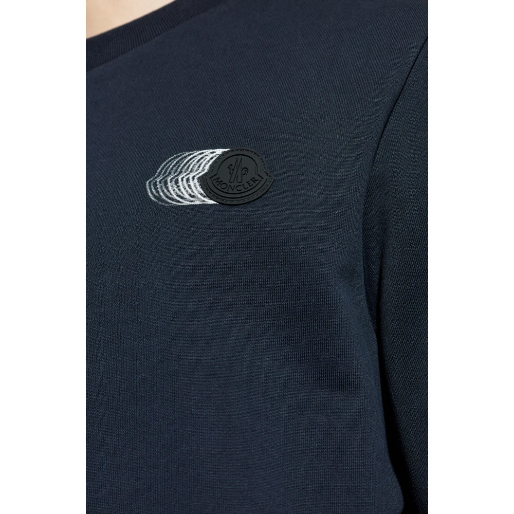 Moncler Sweatshirt Blue Heren