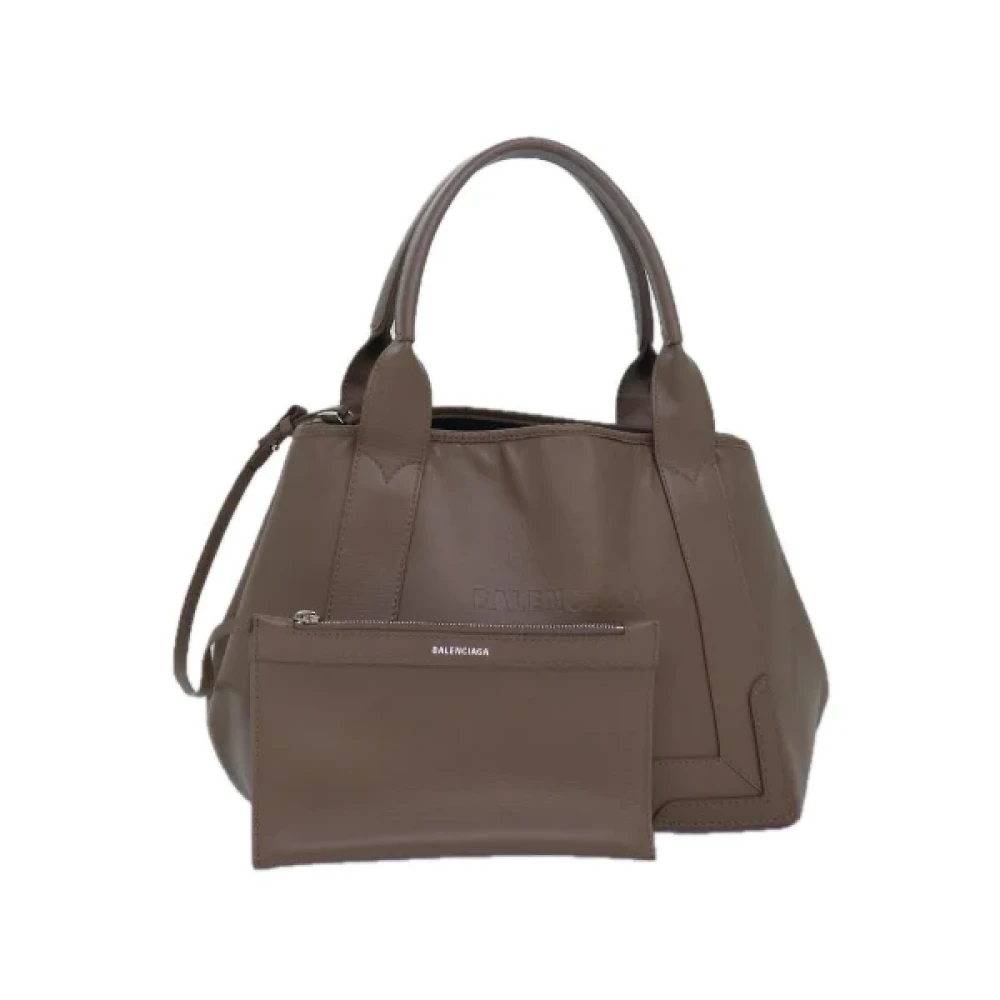 Balenciaga Vintage Pre-owned Leather handbags Gray Dames