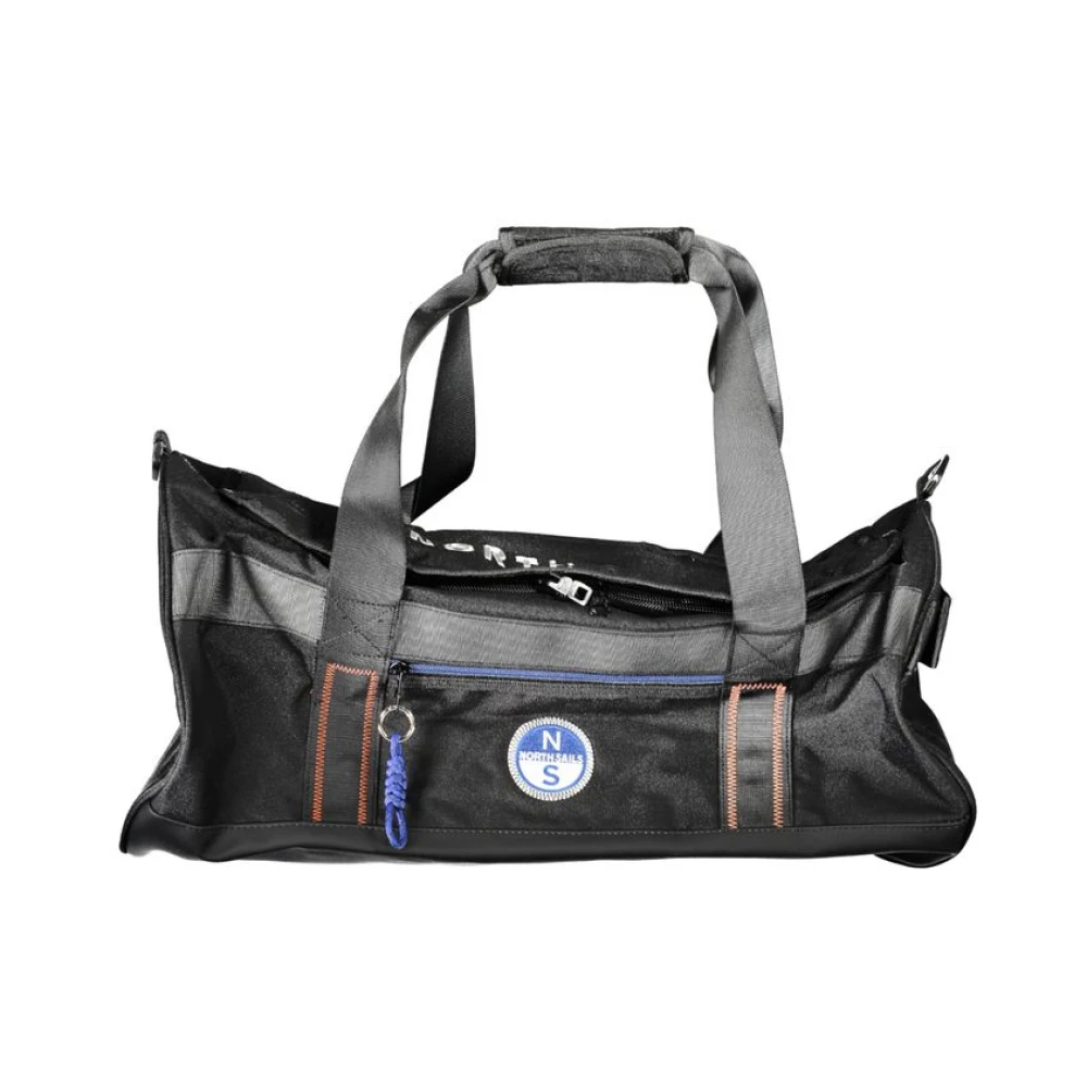 North Sails Black Polyester Duffle Bag - Male - Weekend Bags - One Size - Bags