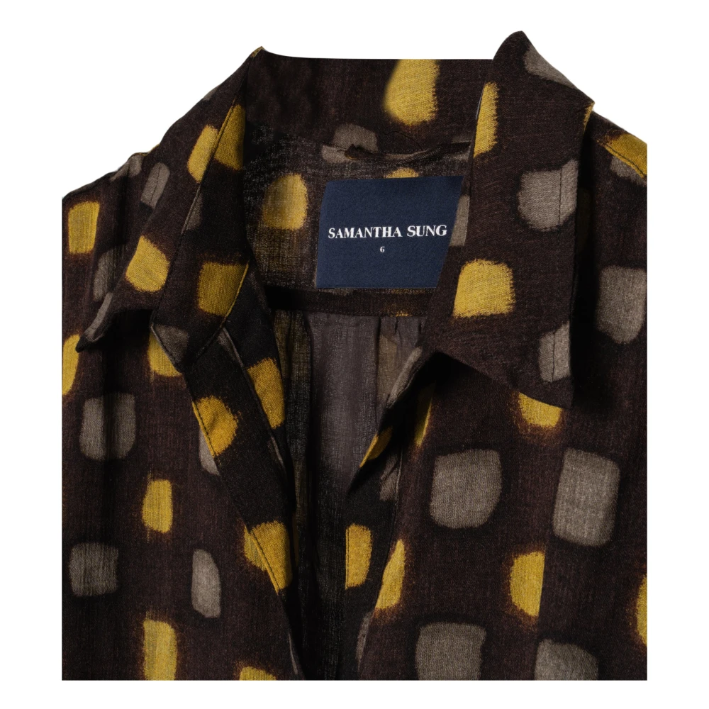 Samantha Sung Gingham Mousula Jurk Multicolor Dames