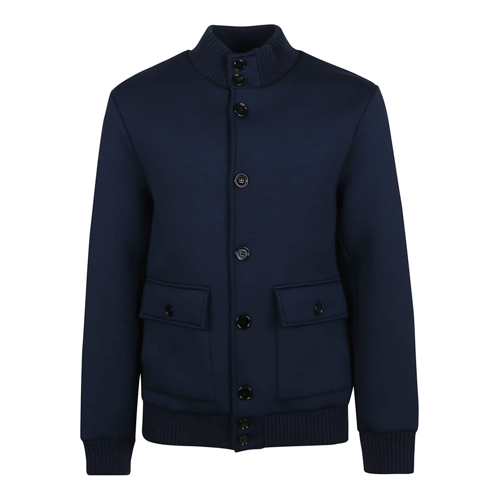 Dondup Blauwe Jas voor Mannen Aw24 Blue Heren
