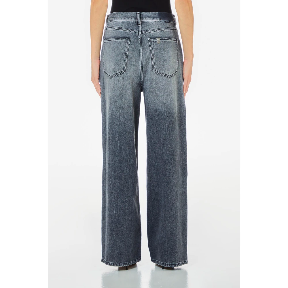Liu Jo Baggy Wide Leg Jeans Blue Dames