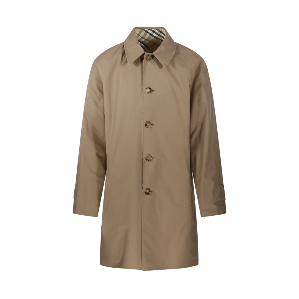 Burberry Trenchcoat met Teddy Detail Brown Heren