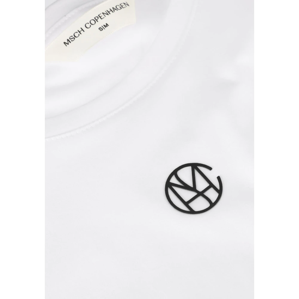 moss copenhagen Icon Tee Wit Casual T-shirt White Dames