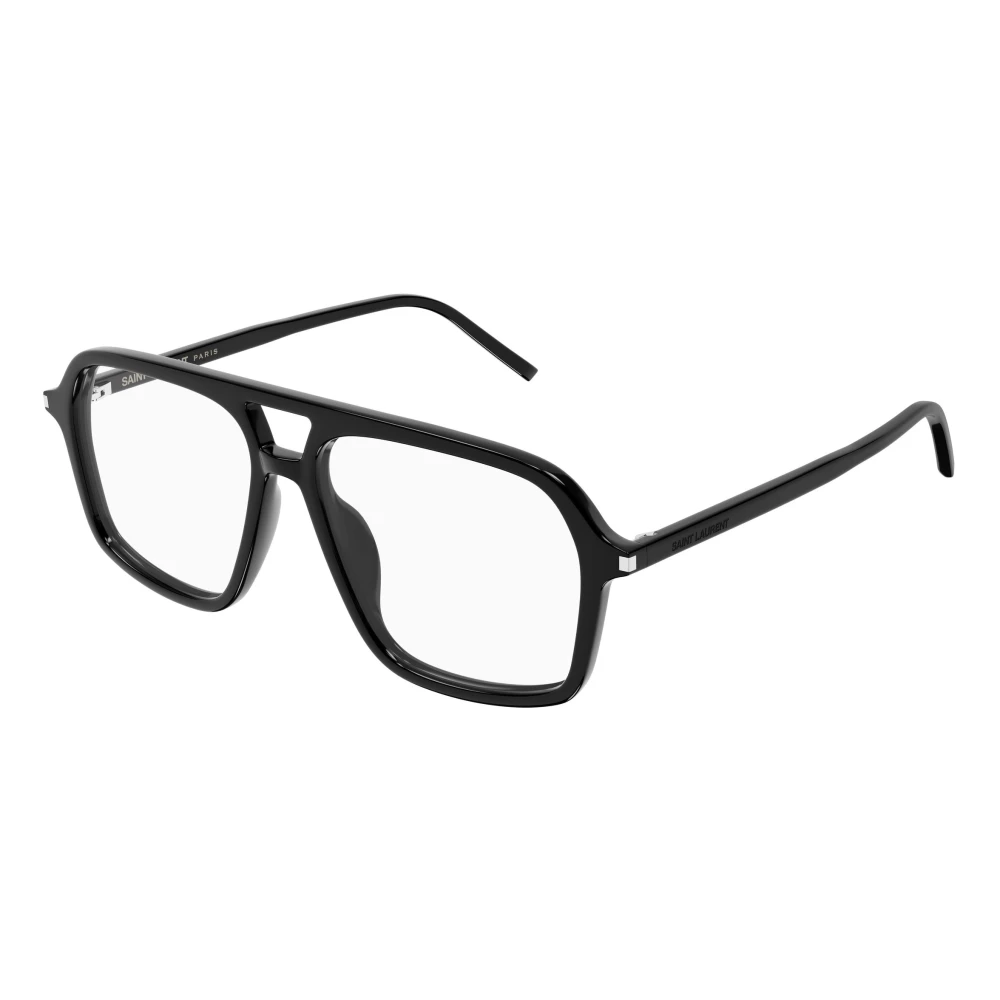 Saint Laurent Black Sl 960 001 Woman Optical Frames Acetate Transparent Pilot - Image 2