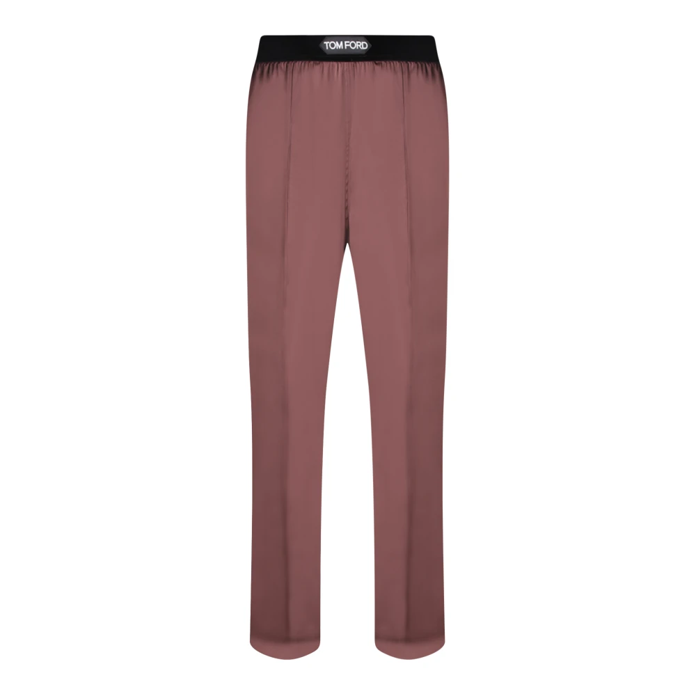 Tom Ford Women's Brown Pyjamas, M, Stretch Silk Satin Pj Trousers