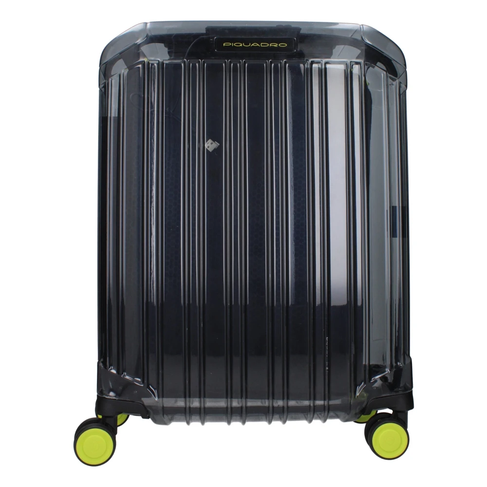 Piquadro Unisex Gray Polycarbonate Trolley With Tsa Lock