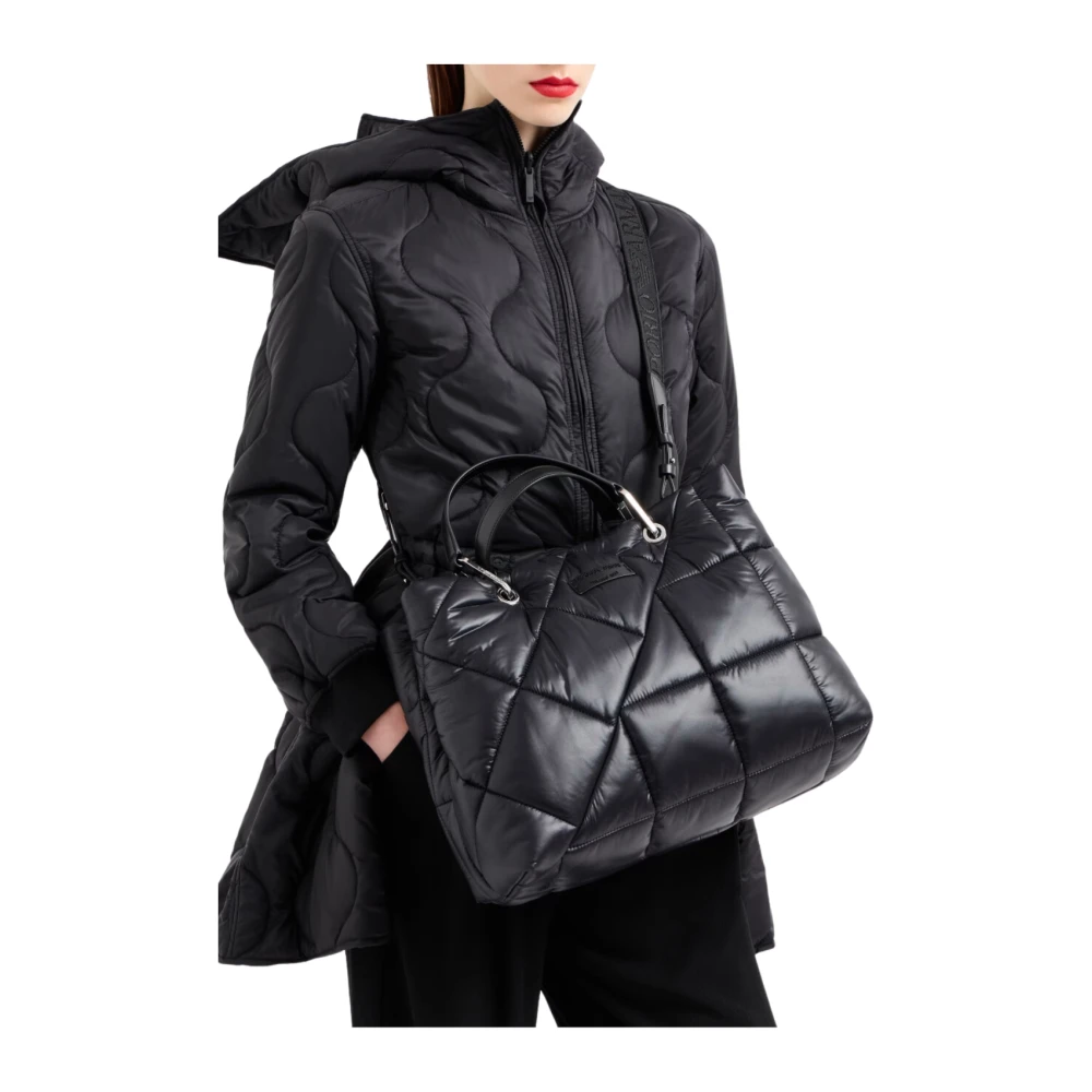 Emporio Armani Stijlvolle dames shopper in zwart Black Dames