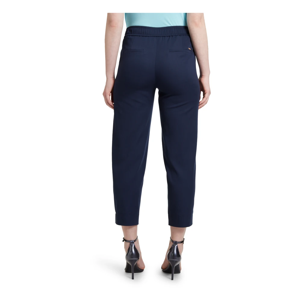 Betty & Co Elegant High Waist Dress Pants Blue Dames