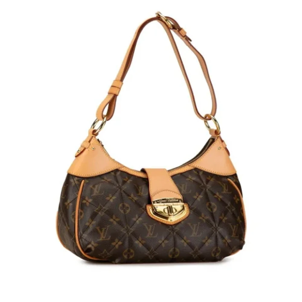 Louis Vuitton Vintage Pre-owned Plastic handbags Brown Dames