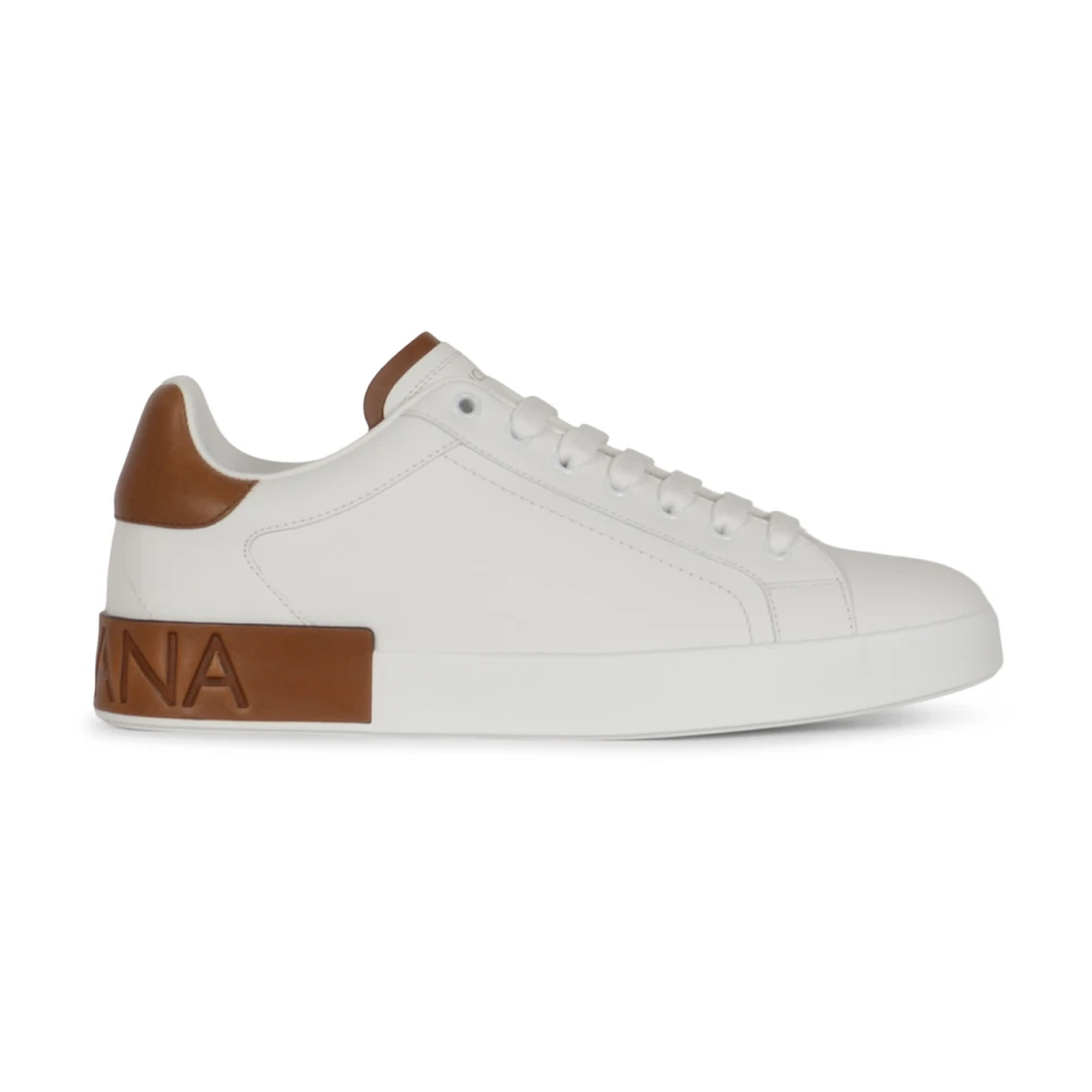Dolce & Gabbana White Portofino Trainers - Male - Sneakers - 10 Uk - Shoes