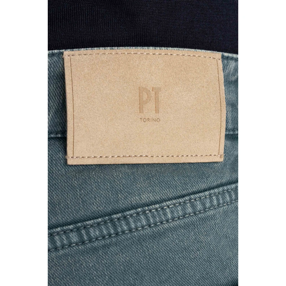 PT Torino Blauwe Denim Tapered Fit Jeans Blue Heren