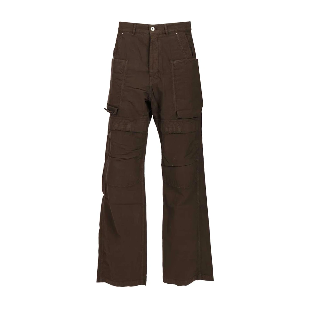Rick Owens Men's Brown Stefan Cargo - Wide Trousers - W34 - Trousers