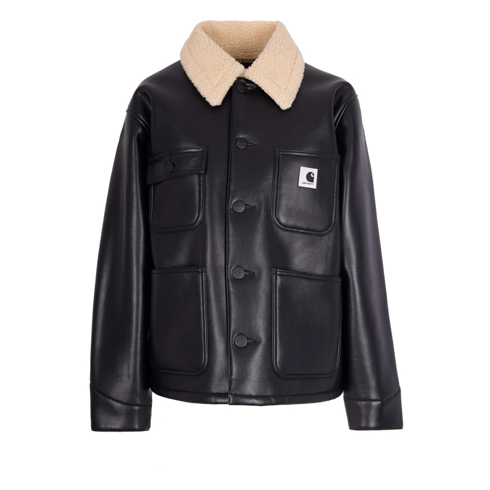 Carhartt Wip Women's Black Shepton Og Michigan Coat - Light Jackets - Xs - Jackets