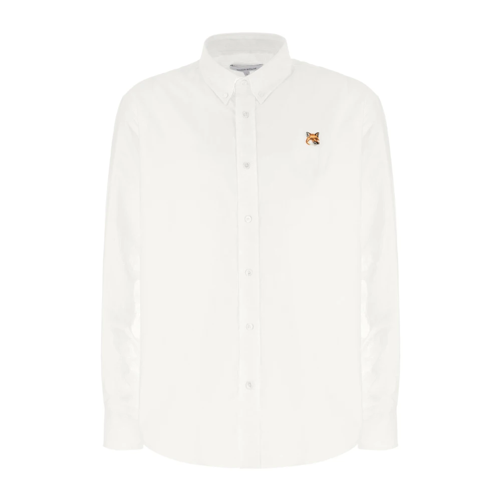 Maison Kitsuné Stijlvolle Overhemden Collectie White Heren