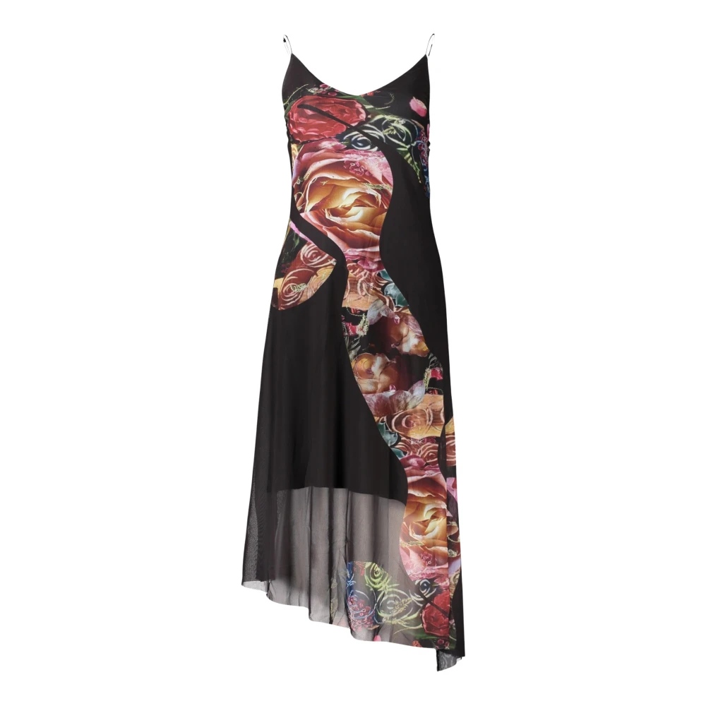Desigual Women's Noir Floral Dress For Lacroix - Image 3