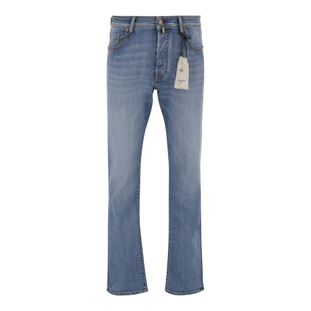 Jacob Cohën Uomo Blu Jeans In Cotone Stretch