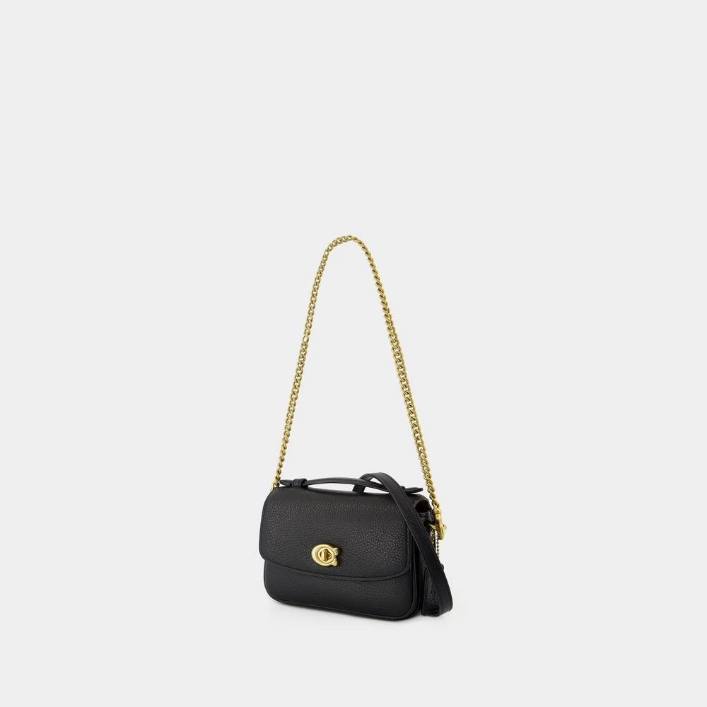 Coach Zwarte leren Crossbody tas Black Dames