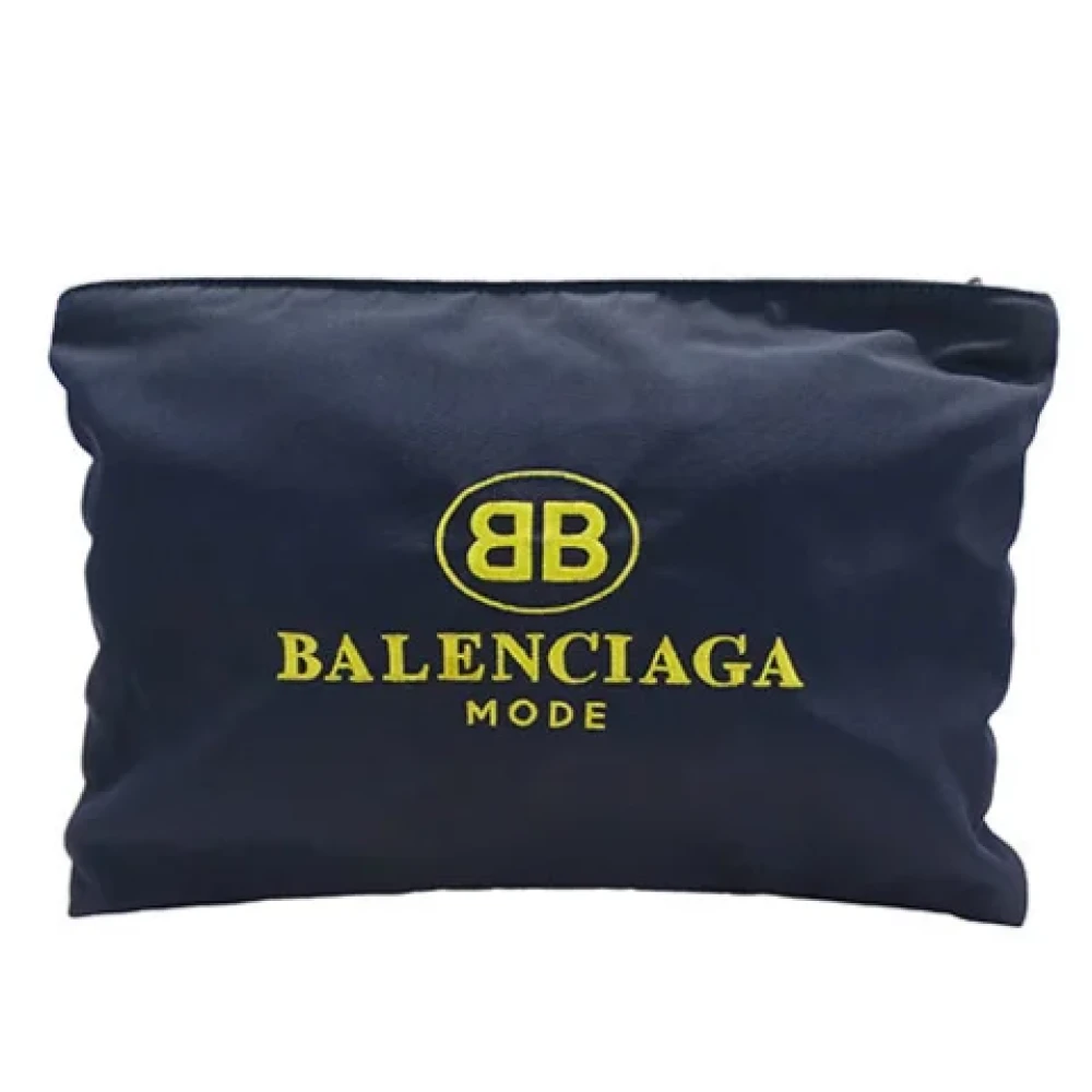 Balenciaga Vintage Pre-owned Nylon balenciaga-bags Blue Dames