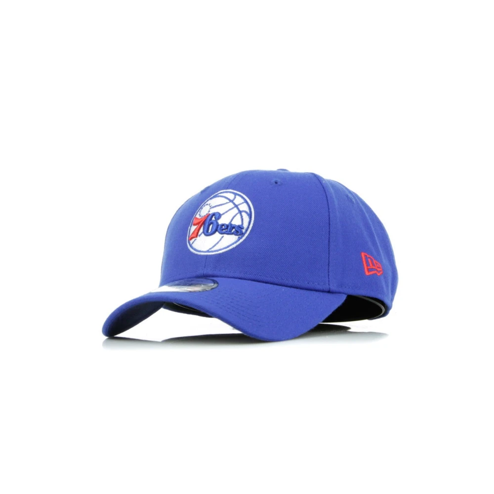 New Era Unisex Blue Hats & Caps, One Size, Philadelphia 76Ers Curved Visor Cap