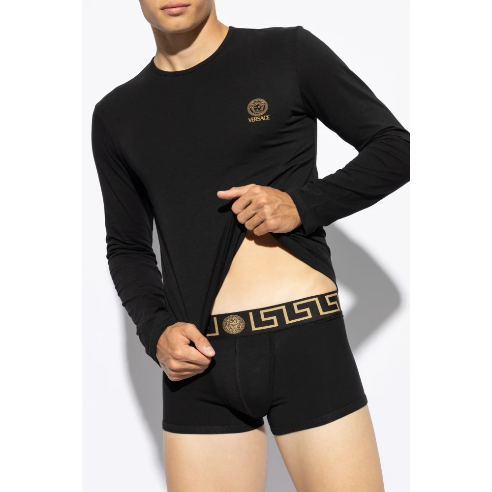 Versace Twee-pack T-shirts Black Heren