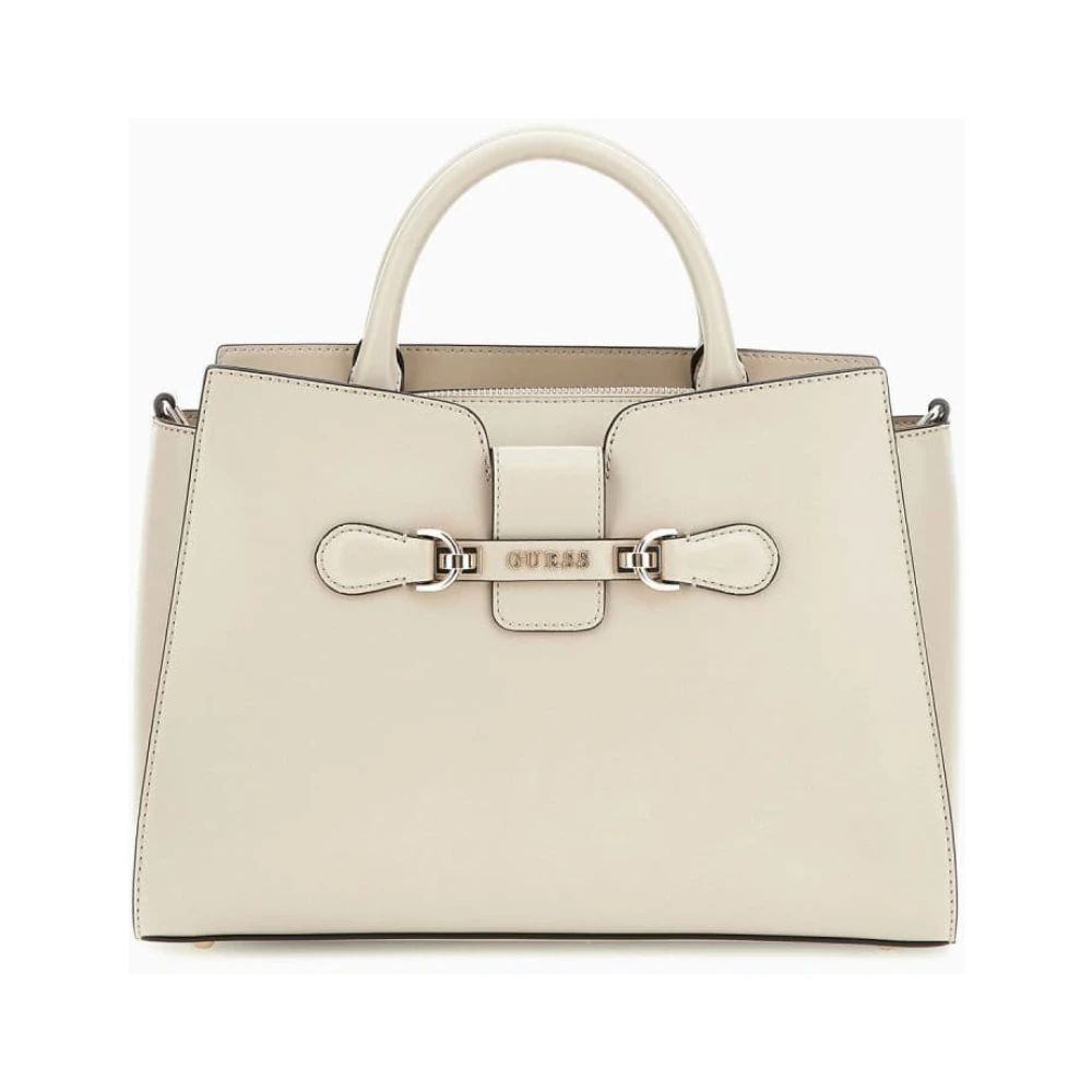 Guess Women's Beige Handbags, One Size, Stylish Shoulder Bag With Zipper Closure