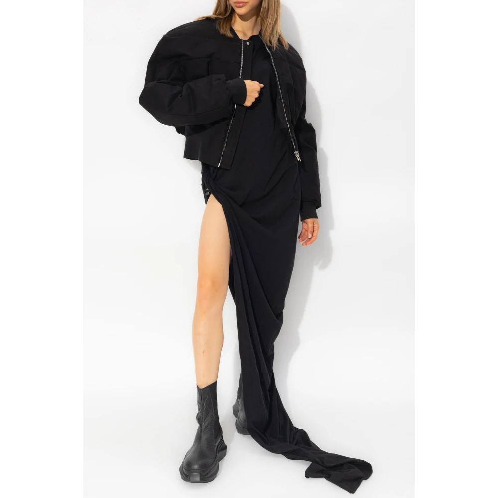 Rick Owens Girdered Bomberjack Black Dames