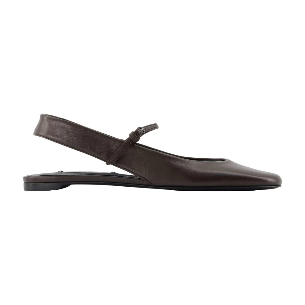 Totême , Ballerina Shoes, Female, Brown, 5 Uk, Slingback Mary Jane Flat