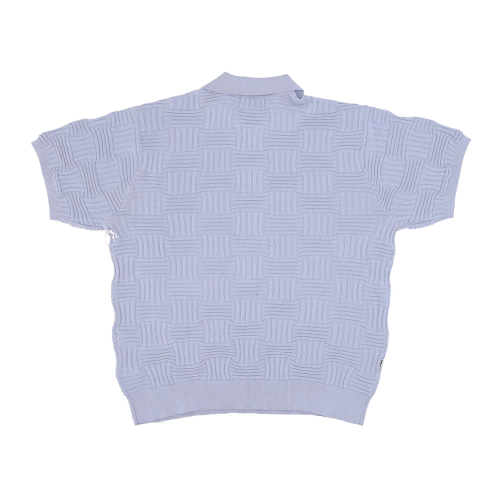 Obey Hydrangea Korte Mouw Polo Sweater Blue Heren
