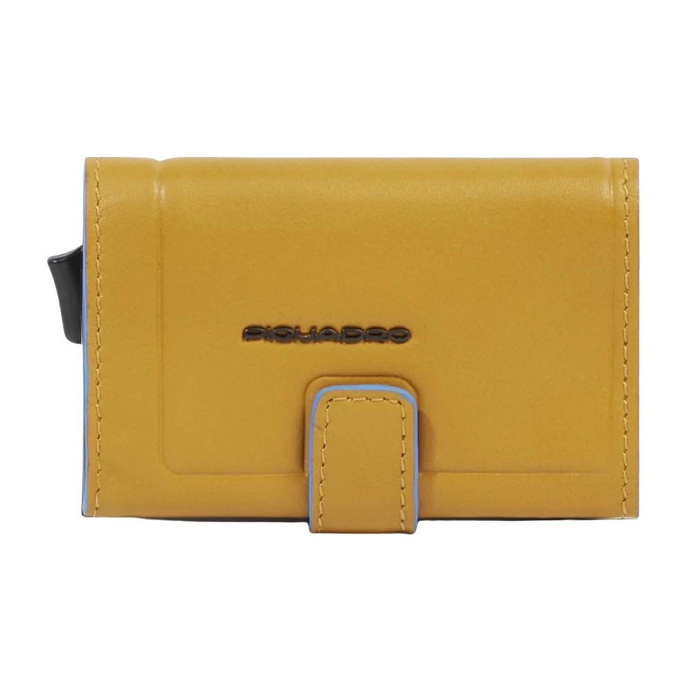 Piquadro Herren Gelb Pop-Up Kartenhalter