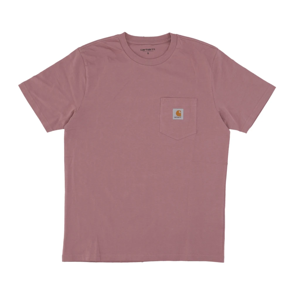 Carhartt WIP Pocket Tee Daphne Streetwear T-Shirt Pink Heren