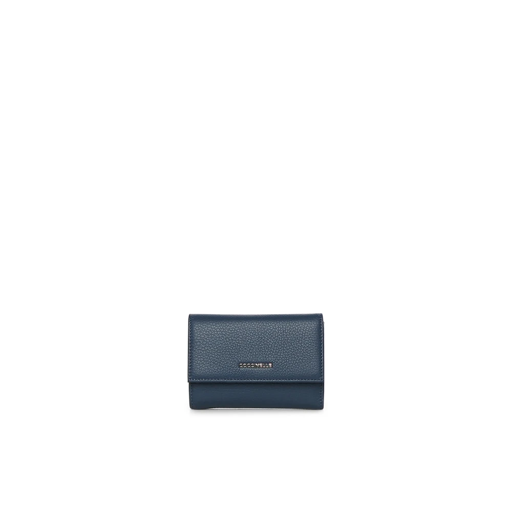 Coccinelle Women's Blue Wallets & Cardholders, One Size, Metallic Soft Wallet