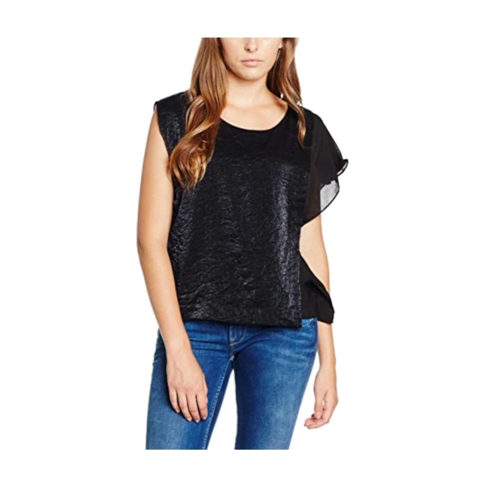 Pepe Jeans Women's Black Blouses - Sleeveless Tops - Xs - Tops